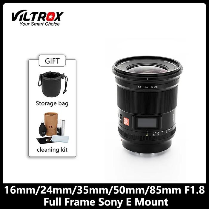 E Mount Lens Sony 16mm Full Frame Viltrox 16mm 24mm 35mm 50mm 85mm