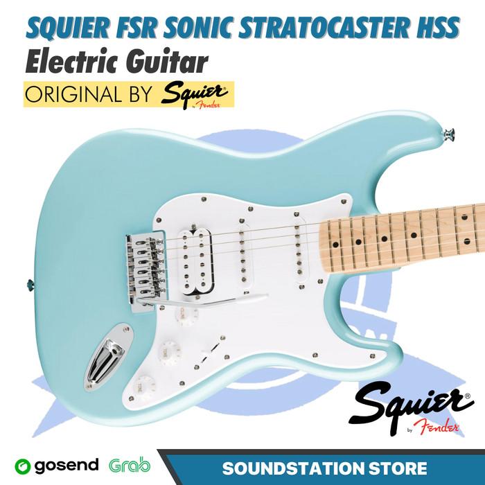 Gambar Squier Fsr Sonic Stratocaster Hss Electric Guitar - Gitar Elektrik Gratis Ongkir - Tropical Trq dari Rangby_Store undefined Tokopedia