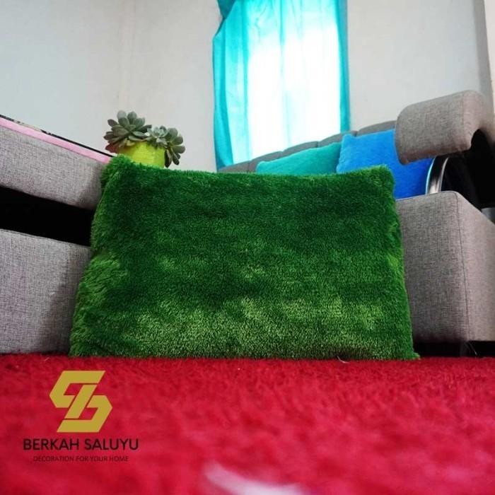 Gambar Sarung bantal tidur lembut 60x43cm bulu rasfur glosy premium - Hijau botol dari BS Home Decor Kab. Bandung Barat Tokopedia