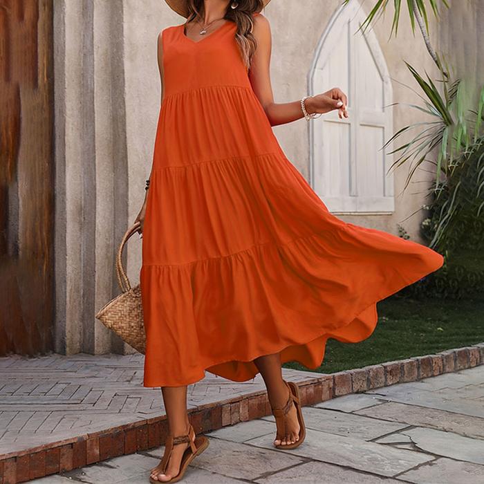 Jual 2024 Women Dress Summer Casual Brand Vacation Holiday - Main Image