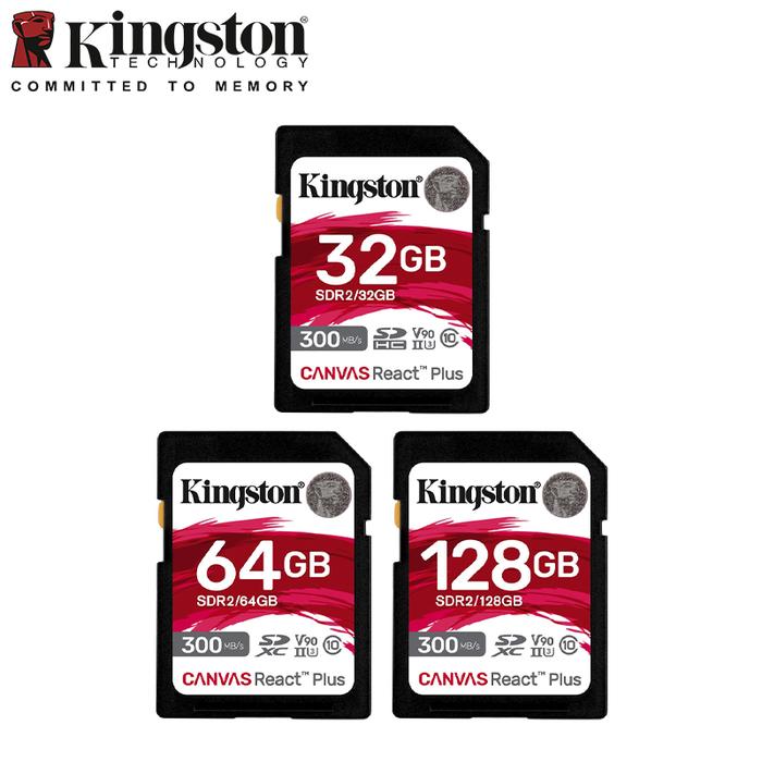 Jual Kingston Canvas React Plus SD Memory Card for 8K/3D/VR