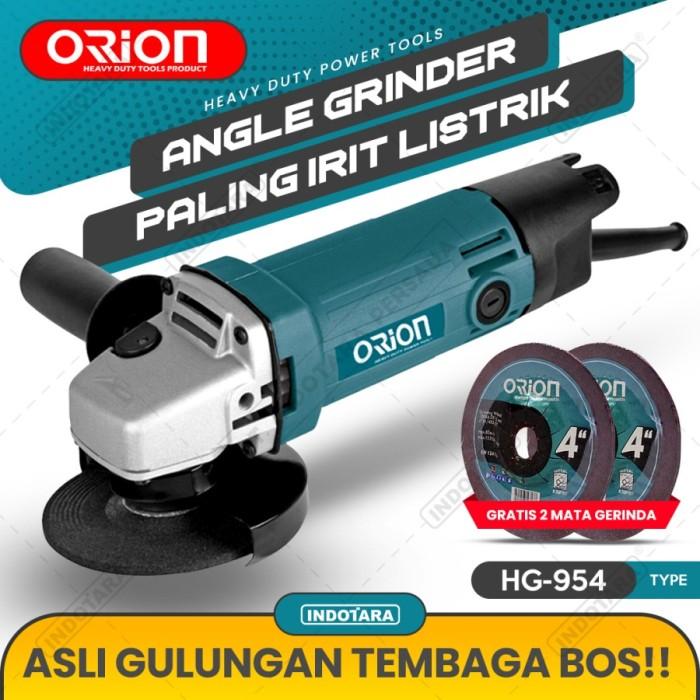 Gambar Mesin Gerinda Tangan 4 1/2 Inch / Angle Grinder Orion - HG-954V (Variable Speed) 4 1/2 Inch - HG-954 - HG-954 dari Cakrawalaa99 undefined Tokopedia