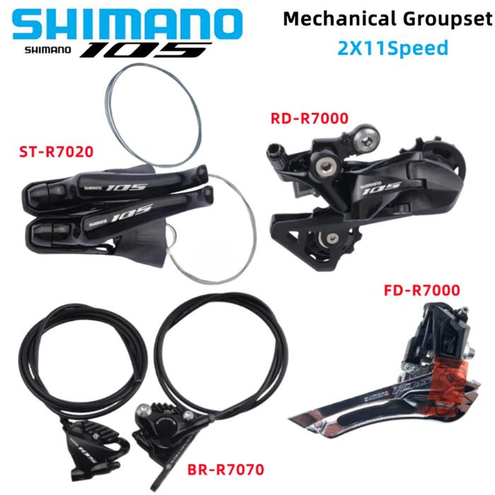 Jual SHIMANO 105 R7020 R7070 2x11Speed Hydraulic Disc Brake