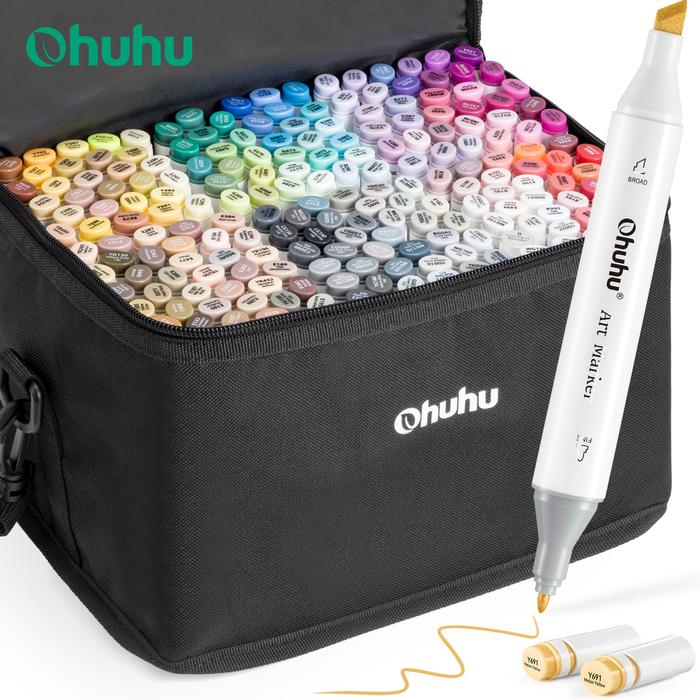 Jual NEW Ohuhu Oahu 200 Colors Marker Pen Set Alcohol Art Markers