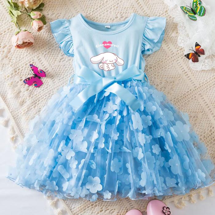 Jual Cinnamoroll Summer Dress for Kid's Casual Clothes 3D - Main Image