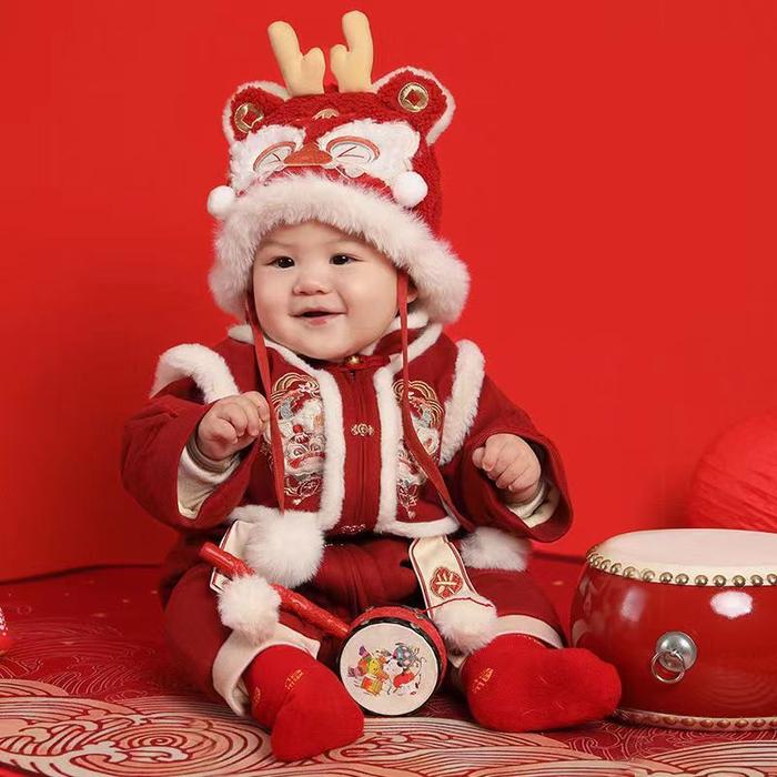 Jual Baby One-piece Clothes Winter Chinese New Year Baby Boys and