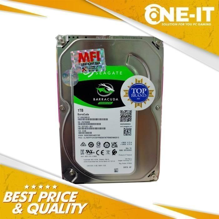 HARDISK SEAGATE BARRACUDA 3,5 DESKTOP 1TB MFI HDD Internal PC di One It  Solution Tokopedia