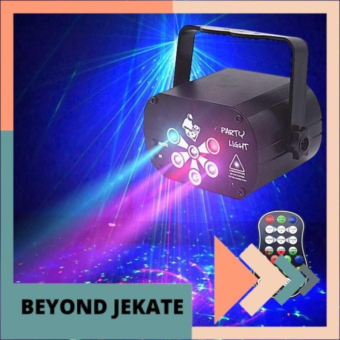 Gambar Lampu Proyektor Laser Lampu LED Disco Party 6 Hole 69 Pattern - Hitam dari Bionder undefined Tokopedia