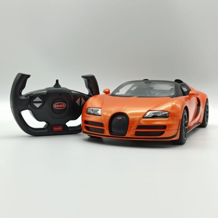 Gambar Rastar Rc Bugatti Veyron 16.4 Grand Sport Vitesse 1/14 Scale 2.4Ghz - Hitam orange dari Zafirova undefined Tokopedia