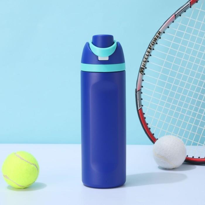 Gambar BARU TUMBLER TERMOS FREESIP WATER BOTTLE LOOK A LIKE OWALA WITH HANDLE PORTABLE VACUUM INSULATED BOTTLE HOT & COOL 700 ML STAINLESS STEEL 304 / COFFEE TUMBLER / TERMOS TAHAN PANAS & DINGIN - 700 (OW) NAVY dari yudha mulya undefined Tokopedia