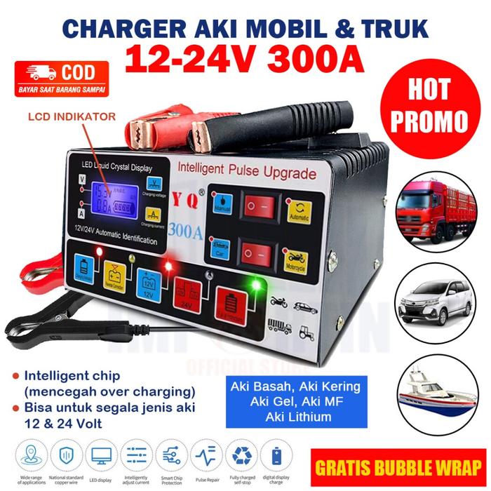 Gambar Vamzz6 - Charger Aki Mobil Motor 12V-24V 500A/ Charger Aki Otomatis Smart Intelligent Auto Repair Mobil Truk 500A/ Pengisi Daya Perbaikan Aki Mobil Truk/ Cas Accu Power Aki Portable Smart Motor Truck 12V-24V - 300 AMPERE dari Vamzz6 undefined Tokopedia