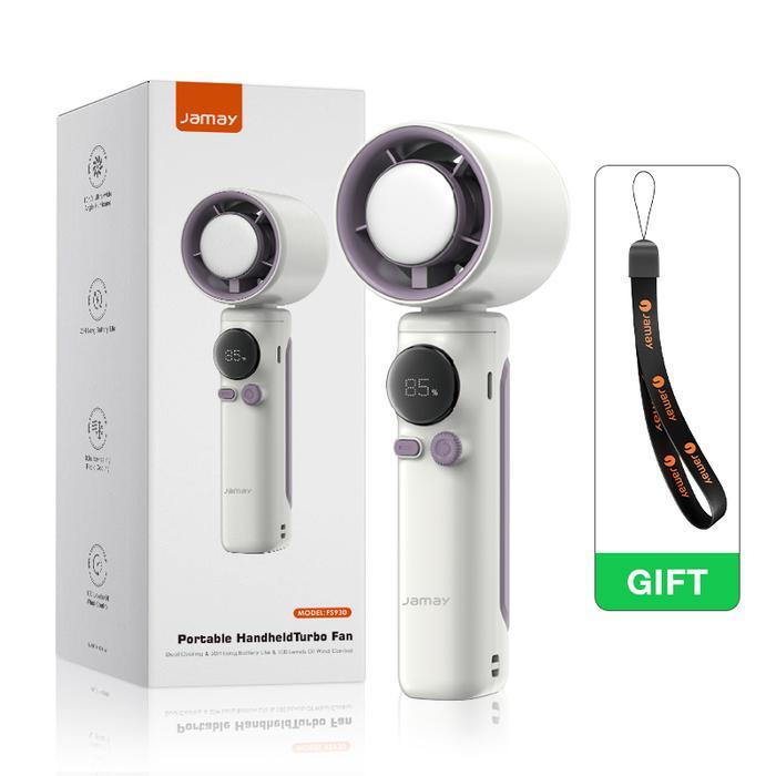 Gambar || HAGZ ST / [Gift] JAMAY FS930 Cool Fan kipas angin portable Mini Turbo Fan 6000mAh USB Rechargeable Kipas Turbo Tipe-C MINI Portable Turbo Fans Strong Wind 100 Gear Wind Speed Tingkat Kecepatan High-speed Handheld Fans ||~~~ - FS930 Putih dari HAGZ ST undefined Tokopedia