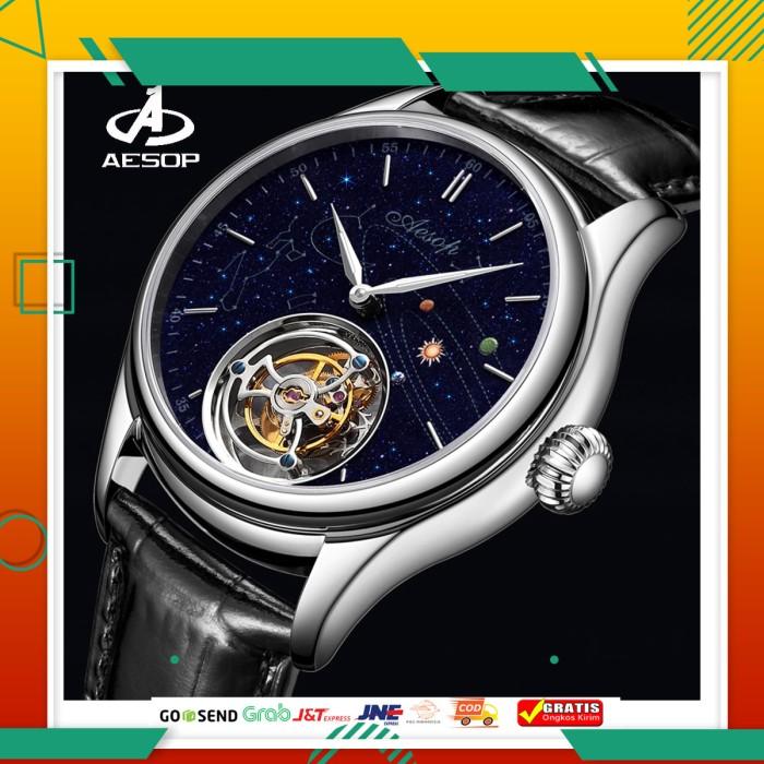 Aesop Tourbillon Watches Men Jam Tangan Pria AESOP Men's