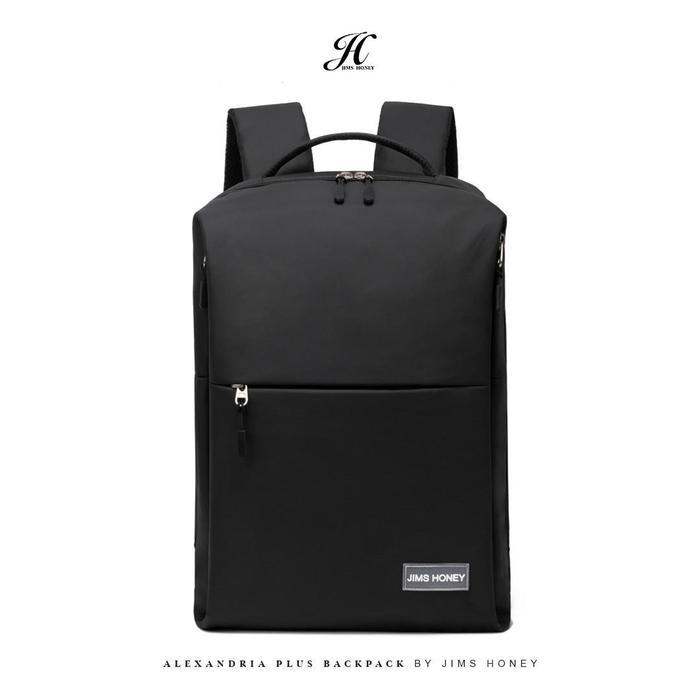 Gambar JIMS HONEY TAS RANSEL LAPTOP ALEXANDRIA PLUS BACKPACK Canvas Wanita masih ready - BLACK dari Media Komputer Nusantara undefined Tokopedia