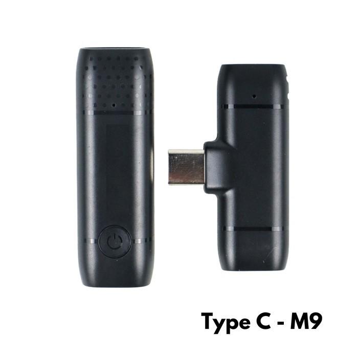 Gambar Lavaliers Microphone Wireless clip on smartphone utk iPhone dan Type C - Type C M9 dari Impodio undefined Tokopedia