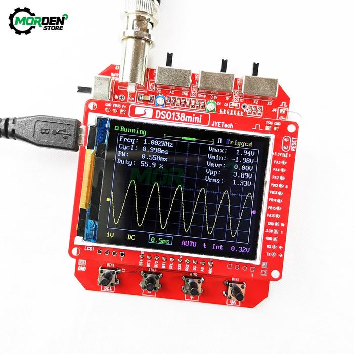 Gambar Mini Handheld Digital Oscilloscope DIY Kit ARM Cortex-M3 12-Bit TFT Oscilloscope 10:1 Probe Test Clip Dropship dari Rashcrest undefined Tokopedia
