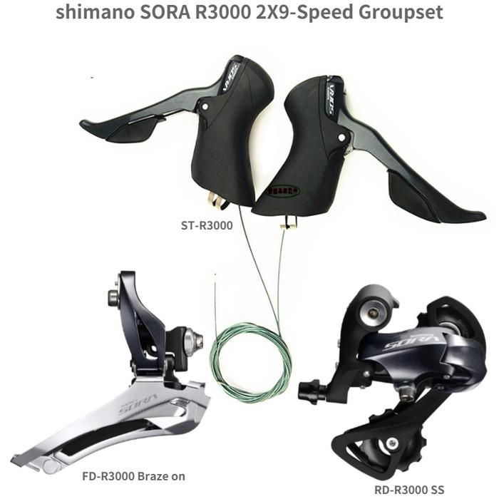 Jual shimano R3000 Groupset ST+FD+RD Front Derailleur REAR