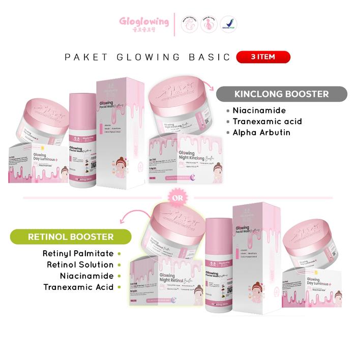 Gambar Toko Ayub_Star - GLOGLowing Paket Glowing Basic "3 item" Acne-prone Skin dari Toko AyubStar undefined Tokopedia