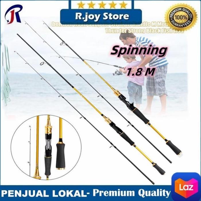 Gambar MURAH R.joy Umpan Serat Karbon Tongkat Pancing M Tonalitas Joran Pancing Keras untuk Laut (Terbaik) - Spinning 1.8M dari Vonic Pancing undefined Tokopedia