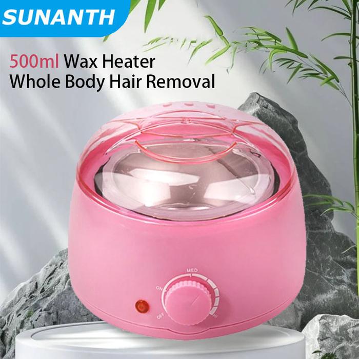 500ml Portable Electric Wax Warmer Kit For Total Body Hair Removal  Melting Pot Hot Wax Heater With Accessories For Facial