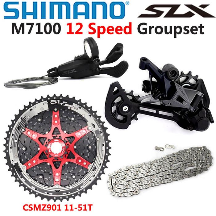 Bike Shimano Rear Sprocket Jual SHIMANO SLX M7100 Groupset MTB