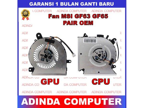 Jual Fan MSI MSI GF63 GF65 10SD 10SDR 10SE 10SER 9SD 9SE Thin PAIR