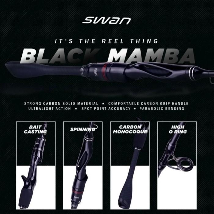 Gambar MURAH joran SWAN BLACK MAMBA spinning & BC (Terbaik) - spinning, 210 dari Vonic Pancing undefined Tokopedia