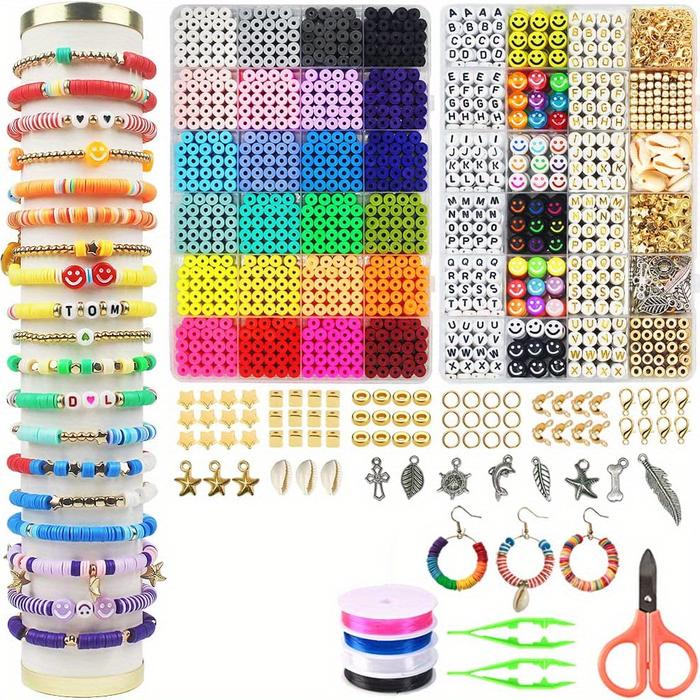 Jual 14400pcs Assorted Polymer Clay Beads Kit for DIY Jewelry