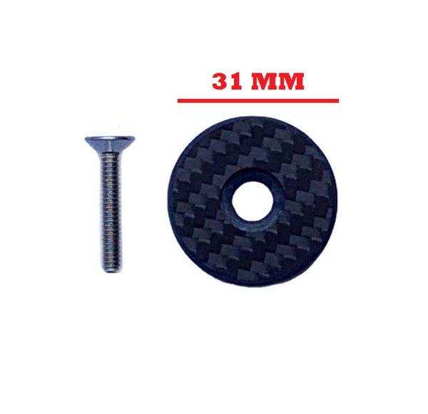 Jual TOP CAP CARBON TUTUP STEM flat WCS HEADSET KARBON OVERSIZE