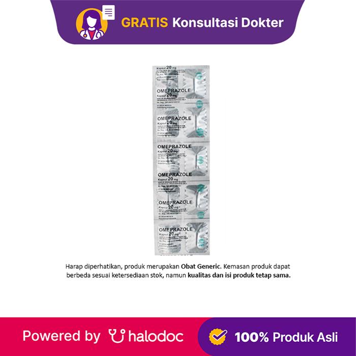 Gambar Omeprazole 20 mg 10 Kapsul - Obat Asam Lambung & Gerd - Halodoc dari Apotek Nadi Farma Kebo Iwa Bali undefined Tokopedia