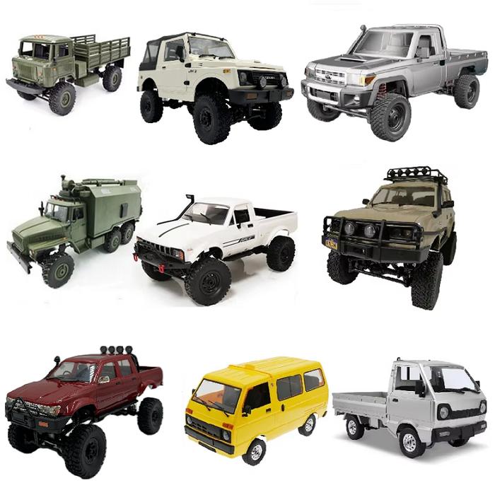 Jual WPL Cars RC Car 4WD Radio Control Off-Road Car RTR KIT Rock
