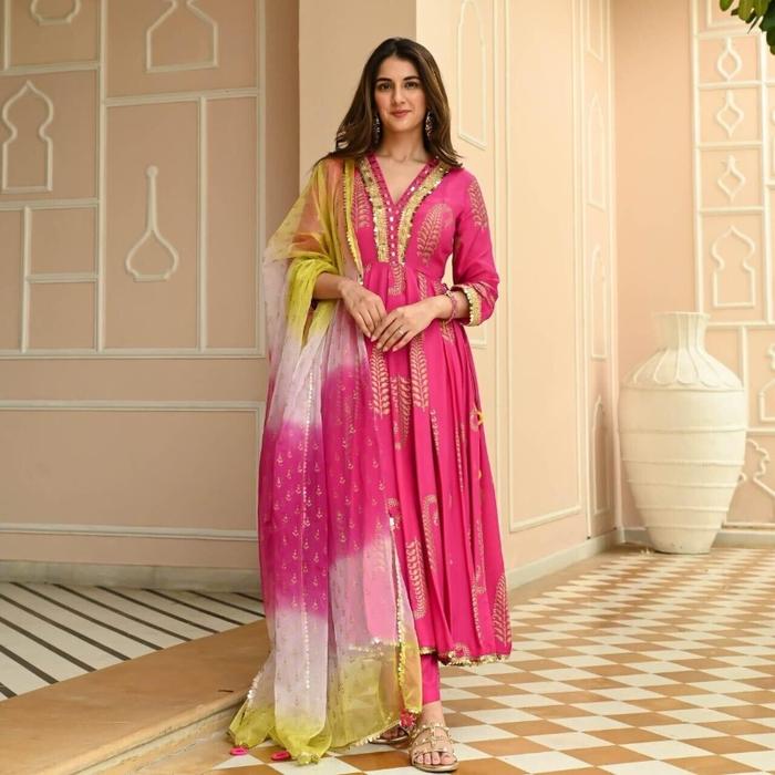 Jual Rayon Designer India Pakistan Pink Salwar Kameez Dress Party