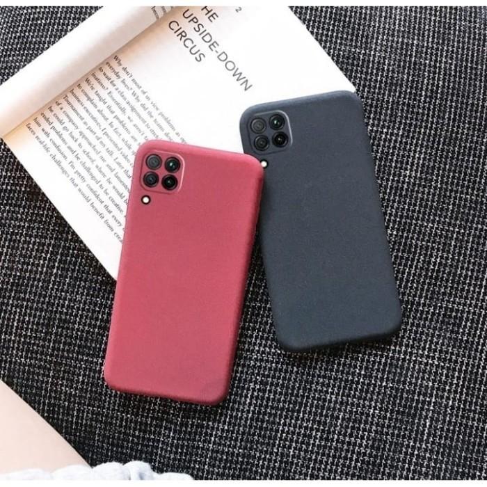 Gambar Soft Case Samsung Galaxy A12 Slim Matte Silicon Sandstone - Merah dari Crecent Cell Store undefined Tokopedia