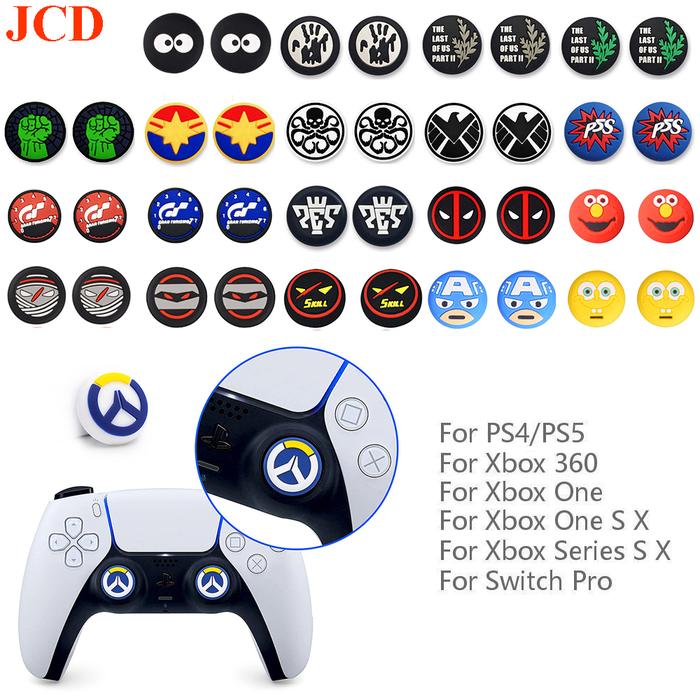 2pcs Silicone Thumbstick Grip Cap For Playstation Ps5 Ps4 Xbox Series Xs  Controller Accessories Game Joystick Protective Caps