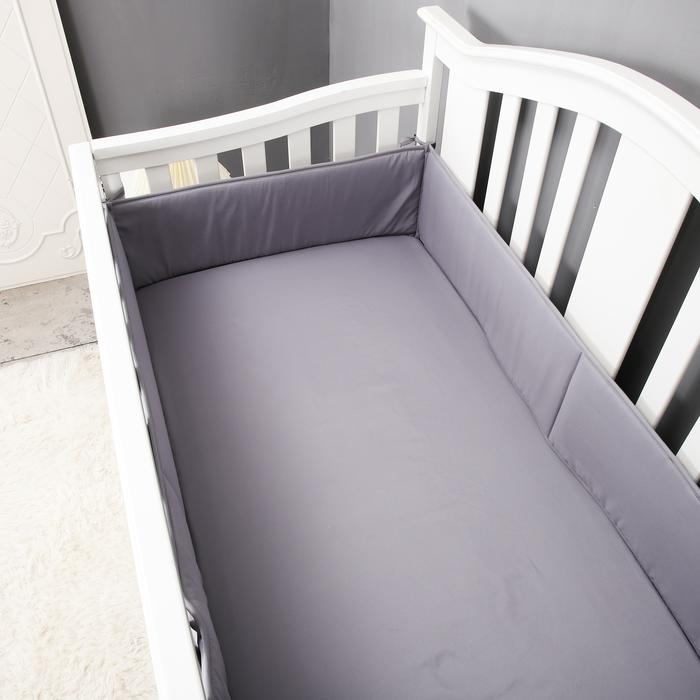 Jual NEW 5Pcs Solid Color baby cot bedding set crib protector crib