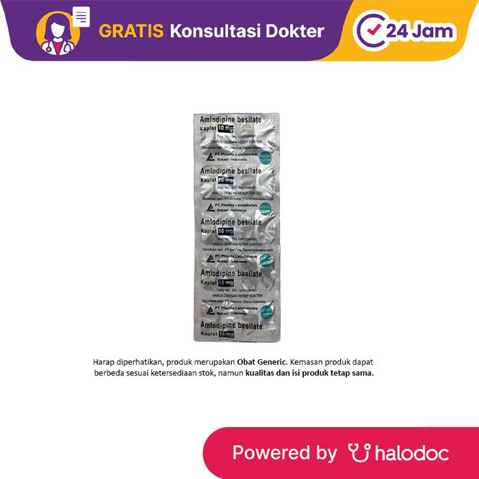 Gambar Amlodipine 10 mg 10 Tablet - Hipertensi - Halodoc dari Apotek Najeeb Farma Bekasi undefined Tokopedia