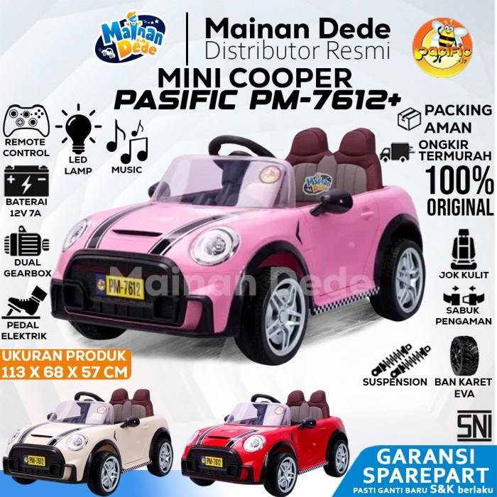 Gambar Mainan Mobil Aki Anak Mini Cooper DLS 06 KYZ 06 JOK KULIT BAN KARET - PM7612+ Merah, DUS BAWAANTerlaris - PM7612+ Pink, DUS BAWAAN dari arjs store undefined Tokopedia