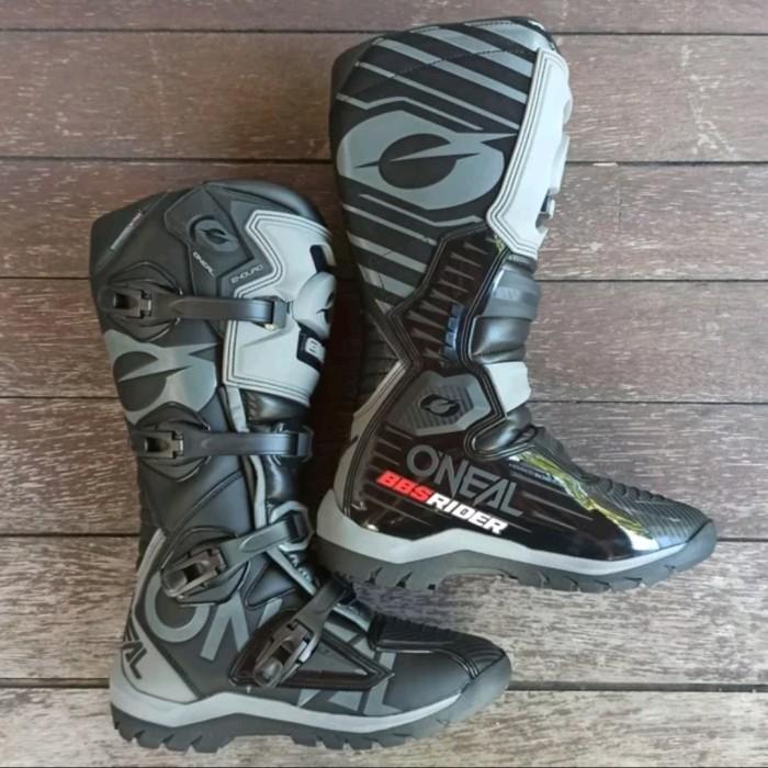 Gambar NEW SEPATU TRAIL CROSS MX ADVENTURE ONEAL RMX ENDURO - Black Grey dari JUKA 199 undefined Tokopedia