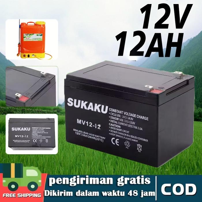 Gambar Aldo Restu - BATTERY/AKI SPRAYER VARIASI 12V 8AH/AH/AH(BERGARANSI - AKI ACCU BATERAI SPRAYER ELEKTRIK 12V - AKI 12AH dari disforiaseller undefined Tokopedia