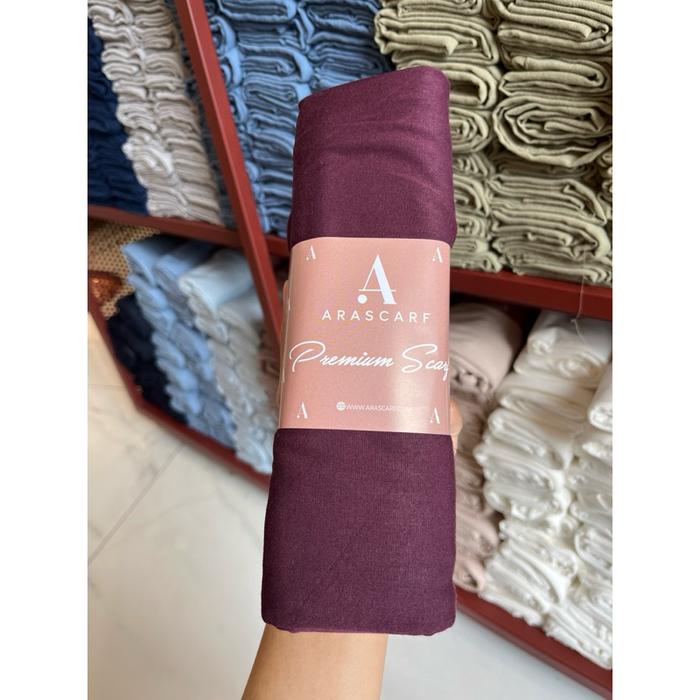 Gambar ARA TENCEL SCARF ARASCARF - Burgundy dari yarasay undefined Tokopedia
