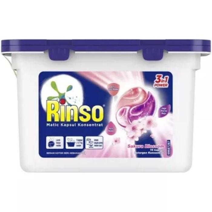 Gambar Baru Rinso Detergen Cair Capsule | Deterjen Matic Kapsul | Lavender Fresh • Sakura Blossom 168Gr - Sakura Blossom dari HouseUtility undefined Tokopedia