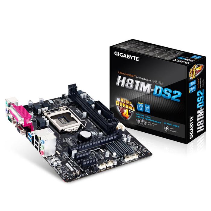 New Gigabyte Ga-h81m-ds2 Motherboard For Intel H81 Ddr3 Usb30 16gb Lga 1150  H81m Ds2 Desktop Mainboard