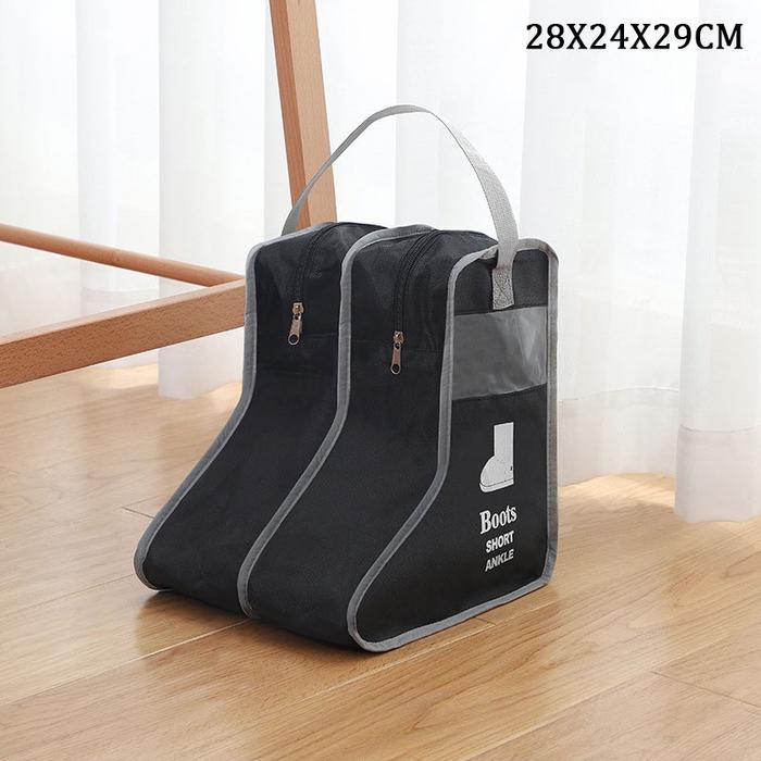 Gambar Retro'' [Vinnatsu] Ukuran Pergelangan Kaki Boots Storage Long Tas Penyimpanan Tahan Debu Tas Boot Portabel Tas Sepatu Boots Protection Bag - Small - black dari Stylish Spaces02 undefined Tokopedia