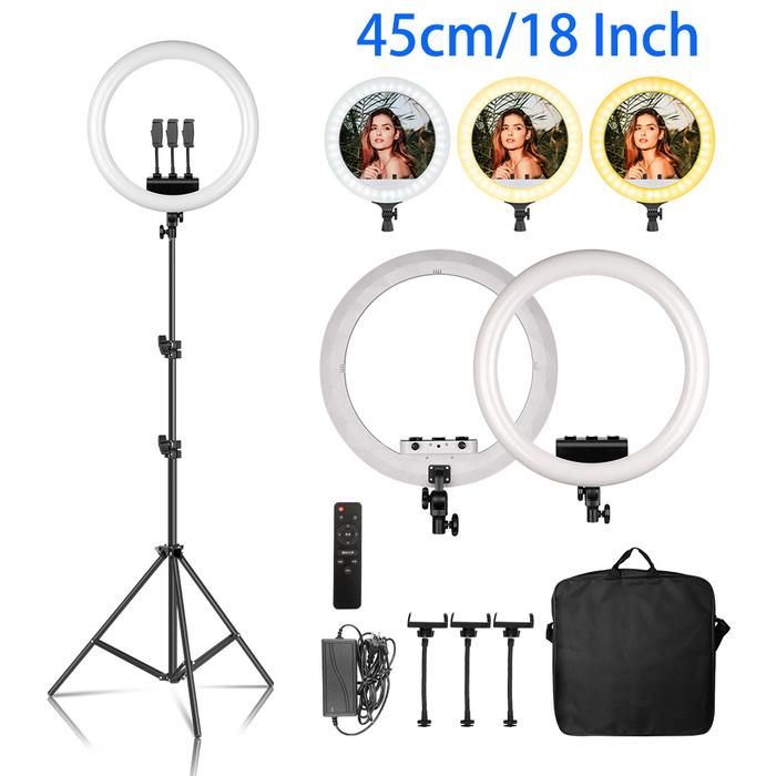 Jual 18 inch Ring Light LED Large Selfie Video Remote Control