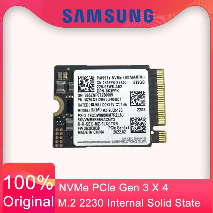 Jual Samsung PM991a 512GB SSD 2230 Internal Solid State Drive