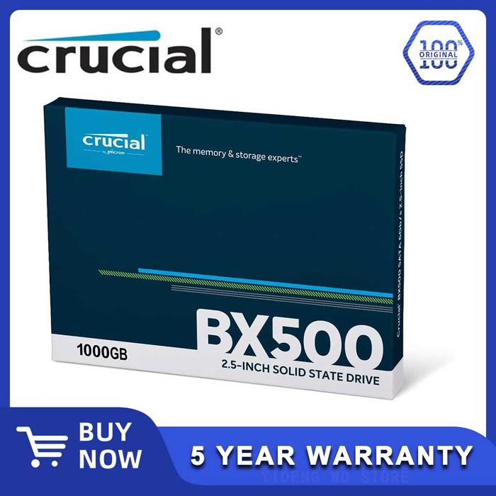 Jual Crucial BX500 240GB 480GB 1TB 3D NAND SATA inch Internal