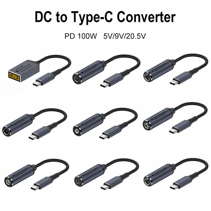 Jual DC to Type C PD 100W Power Adapter Converter