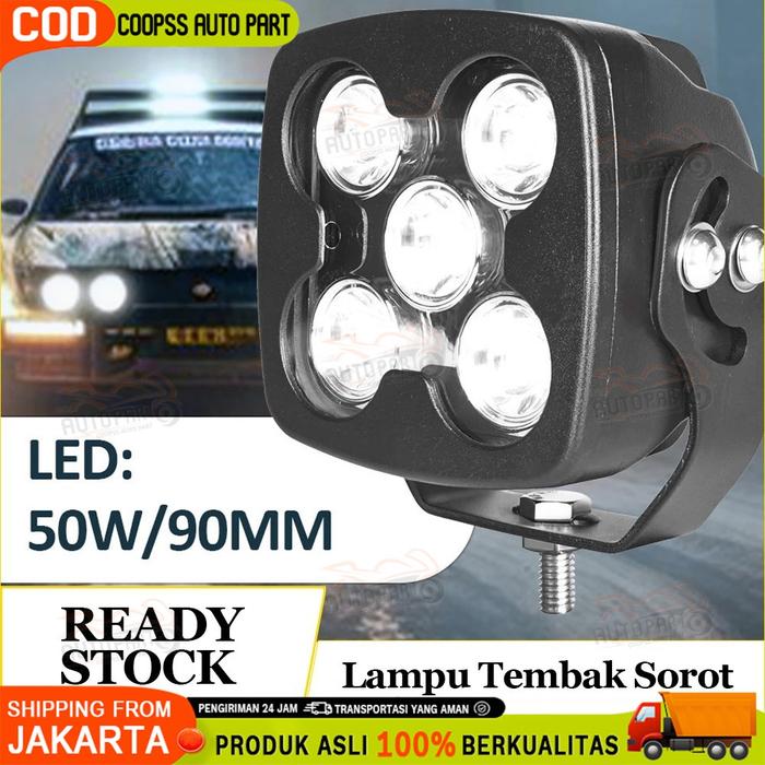 Gambar 50 Watt 100% ORI Lampu Volvo Alat Berat Sorot Heavy Duty Offroad Tembak Dotrek Mobil Volt Truk Balak Dotrex Variasi Sorot Mobil Banjarmasin Sigra Lampu Tembak 5 Mata 24 Volt Truck Off Road Kalimantan dari janokicell undefined Tokopedia