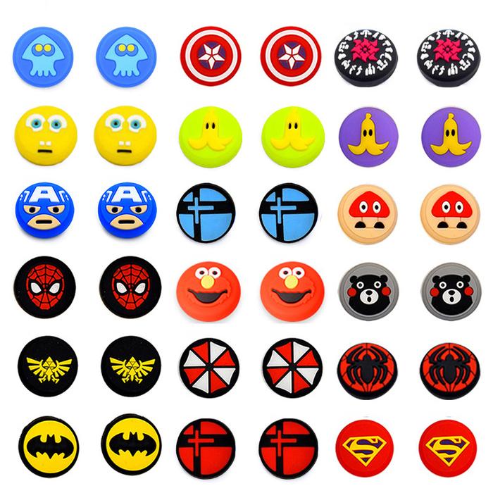 Jual Cartoon Silicone Thumb Stick Grip Cap Joystick Cover For