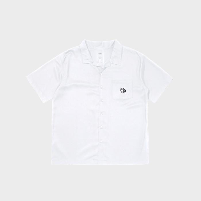 Gambar UNKL347 Kemeja Lengan Pendek Polos Warna Putih FARI - White, S dari Unkl347 Store undefined Tokopedia